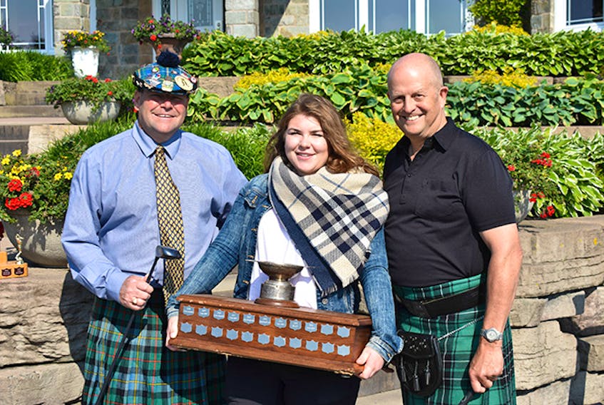 Frank Proudfoot, Brittany Lodge and Stirling MacLean are busy preparing for the annual Festival of the Tartans golf tournament.