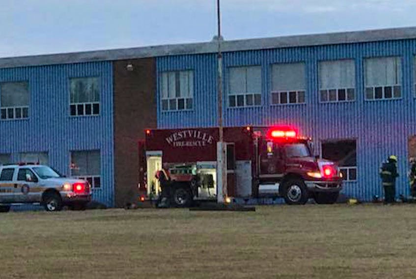 Firefighters were called to a fire at the former Highland Consolidated Middle School in Westville on March 1.