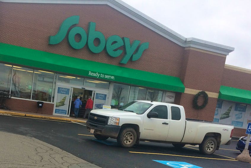 Police were present near the Sobeys in Pictou Monday morning, Nov. 20.