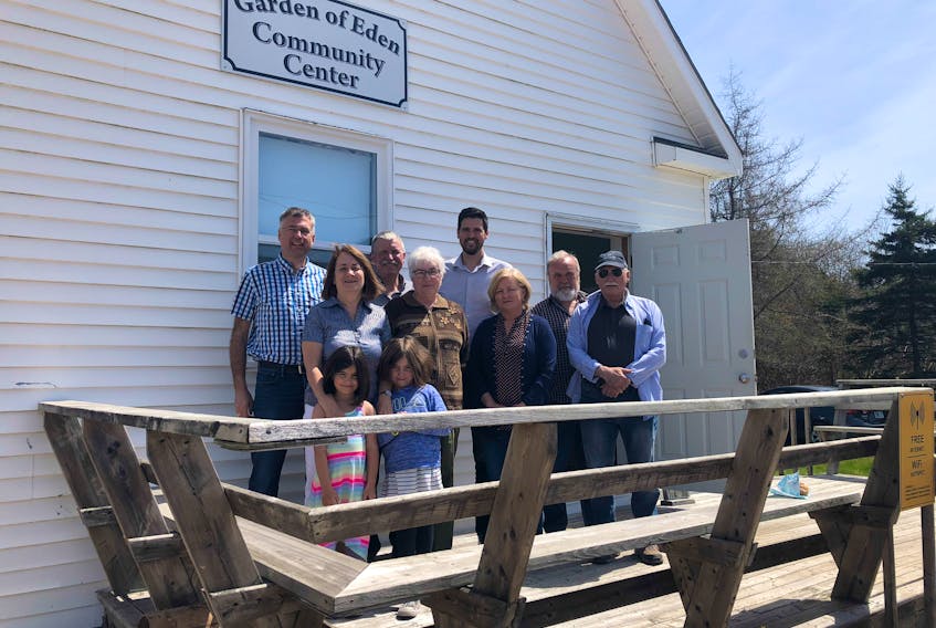 Central Nova MP Sean Fraser joined members of the Garden of Eden Community Centre on Saturday to see the progress to make the facility more accessible.