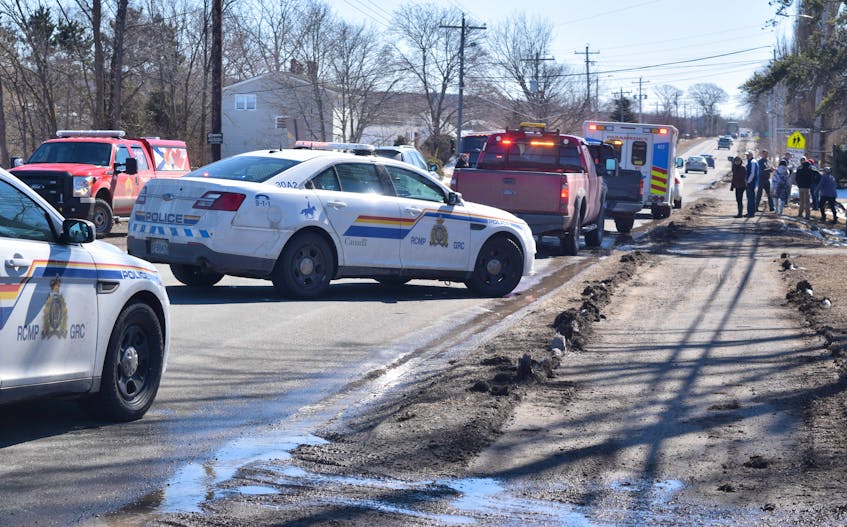 A 14-year-old was struck around 2:30 p.m. on Monday near Dr. W.A. MacLeod school.