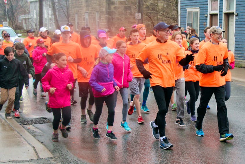 Runners get their start in Pictou as part of the Marathon of Respect and Equality.