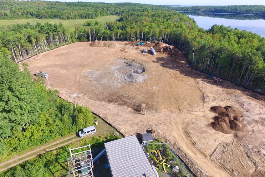A lined treatment pad is currently under construction near Boat Harbour. This fall a contractor for Nova Scotia Lands will begin pumping sludge out of a cove that’s been sectioned off for pilot work. The full-scale project, however won’t be able to go ahead until a provincial assessment is complete. A federal assessment may also be required.