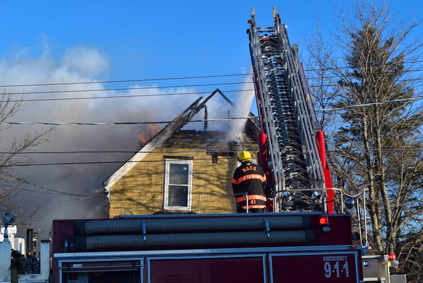 Firefighters responded to a house fire Wednesday afternoon that caused extensive damage to a home on Summer Street in New Glasgow.