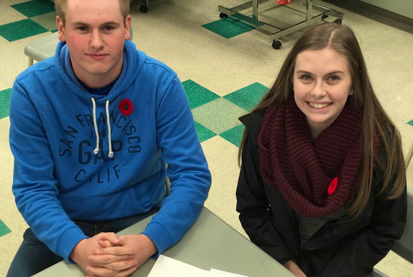 North Nova Education Centre students Chad Russell and Lauren Hicks are new members of the Pictou County Fuel Fund board of directors who are assisting with raising funds for this year’s campaign, which recently got underway.