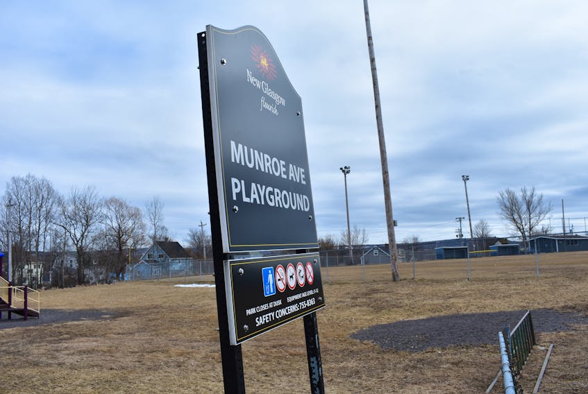 The playground that abuts the Kinmen Club’s ballpark on Munroe Avenue.