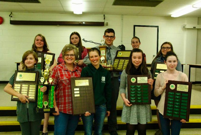 Pictured are some of the award winners from the annual 4-H Celebration and Awards program that was held on Nov. 10.