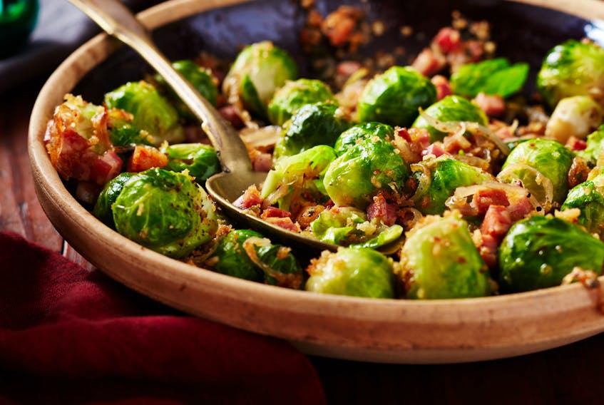 Sautéed Brussels Sprouts with Sage Bread Crumbs