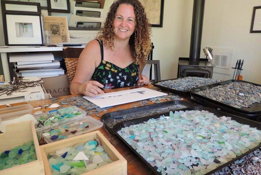Sharon Nowlan produces thousands of pieces of pebble art from her studio in Pictou, selling them to people as far away as the United Kingdom and Australia.