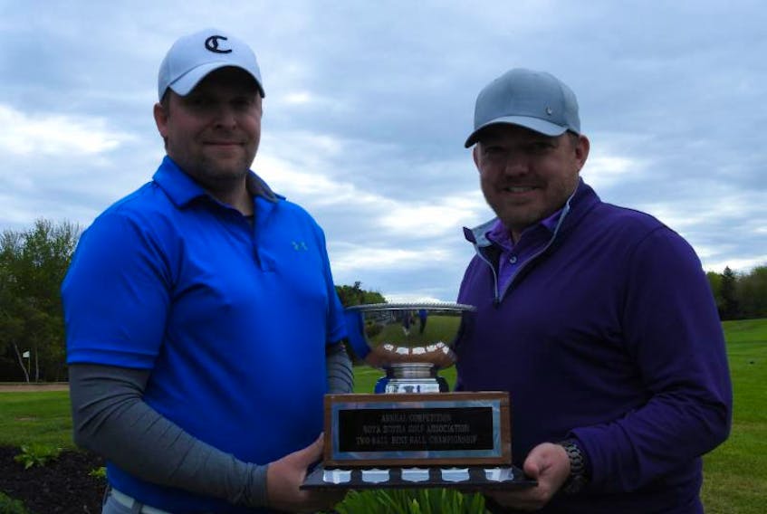 Adam Sheparski and Kevin Scott won the 2018 NSGA Men's Four Ball Championship held at Abercrombie Golf and Country Club over the weekend.