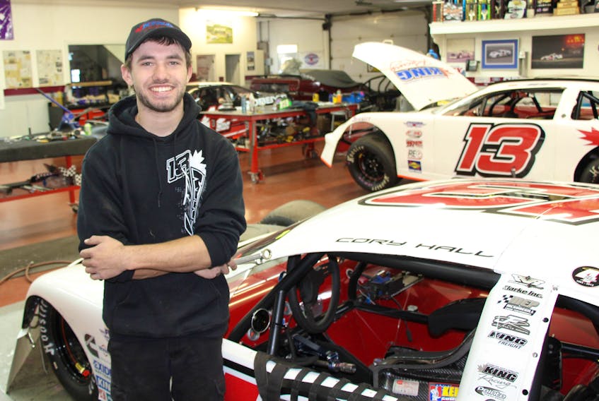 Cory Hall at the King Racing shop in Pictou.