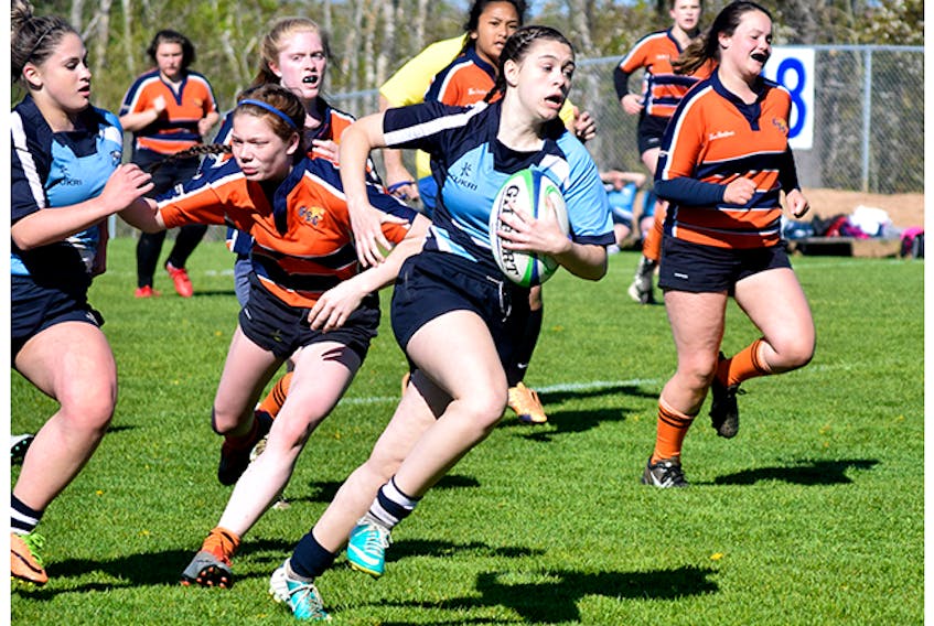The NNEC Gryphons girls rugby team earned a spot in provincials on Thursday, with an 88-0 win over the CEC Cougars.
