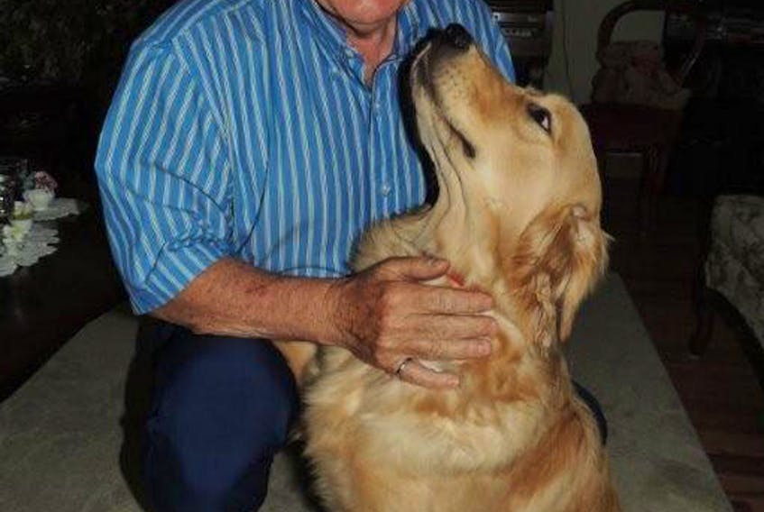 Ron Marks enjoys spending time with his seven-month-old golden retriever, Libby. Marks, who served for many years on the on the Chignecto Central Regional School Board, is disappointed in the government’s decision to disband school boards across Nova Scotia.