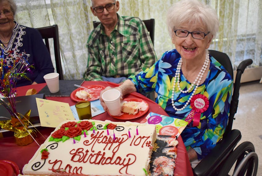 Nan MacKean celebrated her 107th Birthday on Wednesday, Aug. 8.