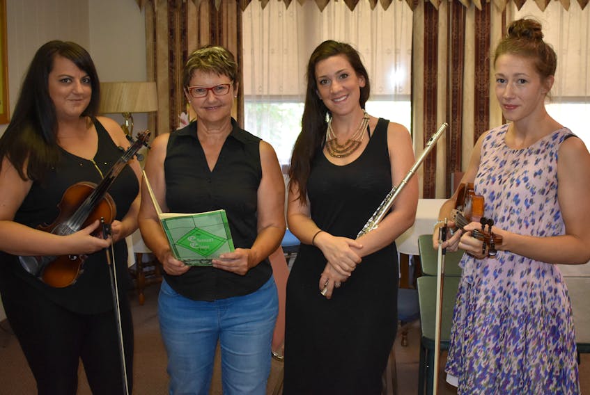 The Sharon St. John Music Camp will be held Aug. 20-23. Pictured are some of this year’s instructors, from left, Pam LeBlanc, Janet Goguen-Proudfoot, Robyn Alcorn-Martin and Haley MacLeod.