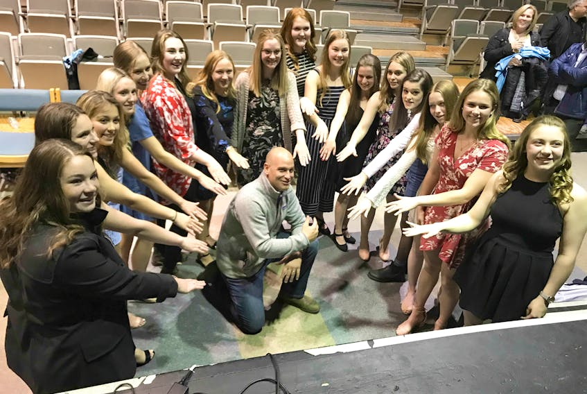Subway Owner Greg Burrows made his annual presentation of rings recently to girls who were part of the Subway Selects Female Hockey Program for a number of years.