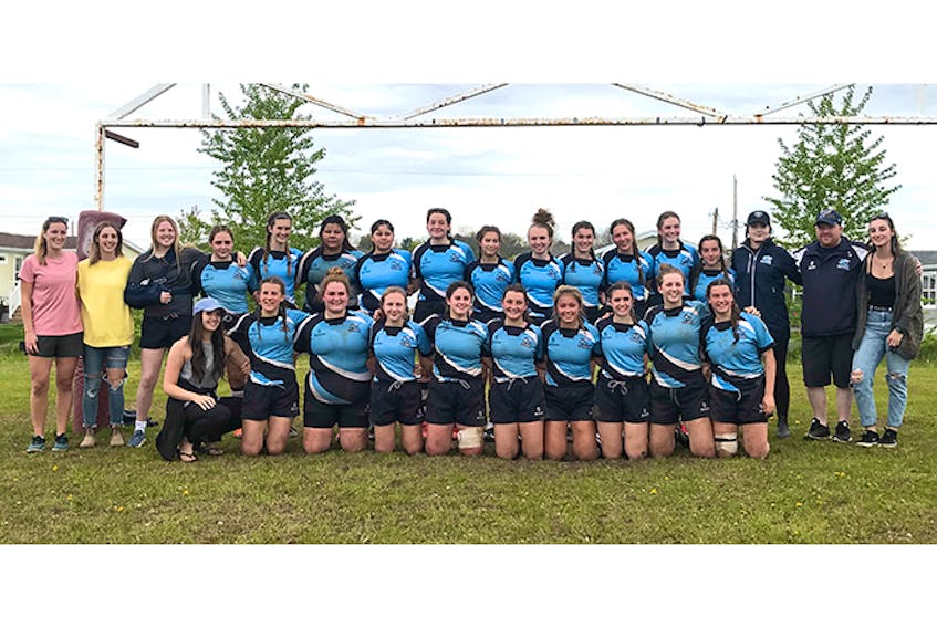 The NNEC Gryphons girls squad captured a silver medal at the recent high school rugby provincials.