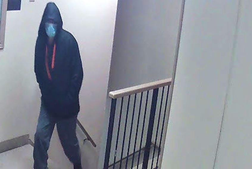 The RNC in Corner Brook is trying to identify this man in connection with an armed robbery at a licensed establishment on Broadway Wednesday night.