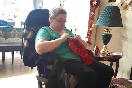 Knitting some joy from giving in Stephenville Crossing, Newfoundland