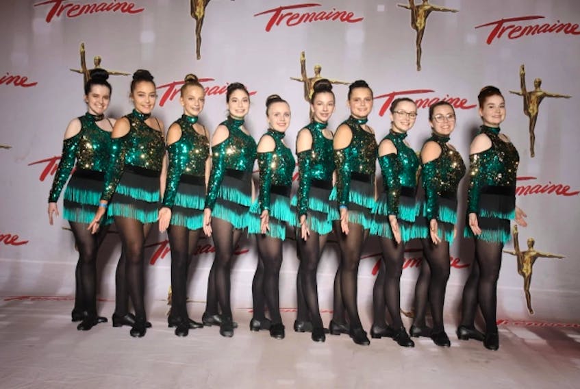 The senior dance troupe from the Gander Dance Studio recently took in the 2019 Tremaine Dance Convention and Competition in New York. They are, from left, Jasmine Lawrence, Mya Jane Kelly, Alexa Cipaianu, Emily Simms, Serena Woolridge, Makayla Gillingham , Adrianna Oram, Ally Reid, Ally Byrne and Jocelyn Ralph. CONTRIBUTED/THE CENTRAL VOICE