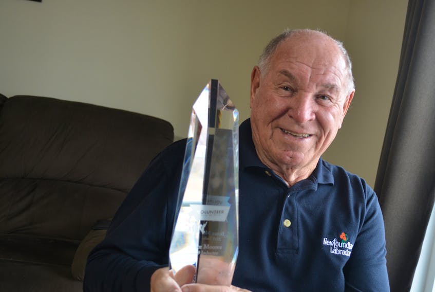 Grand Falls-Windsor resident Bruce Moores was recently inducted in the Newfoundland and Labrador Volunteer Hall of Fame