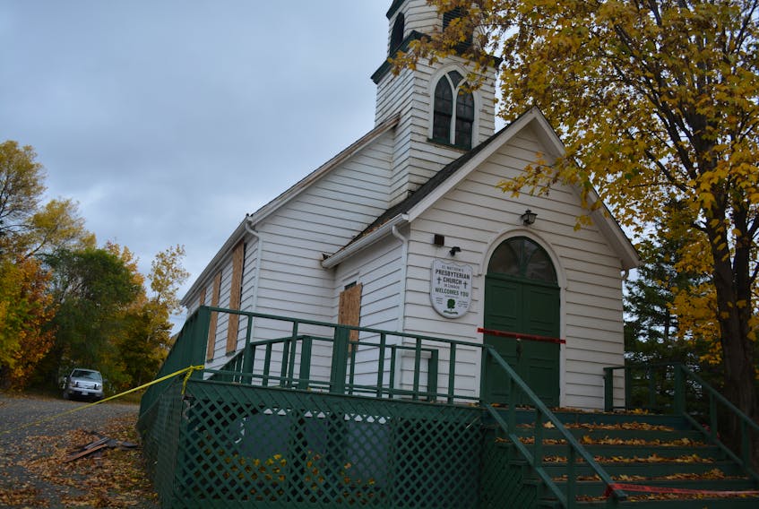 The St. Matthew's Presbyterian Church in Grand Falls-Windsor was the victim of a fire on Friday evening.