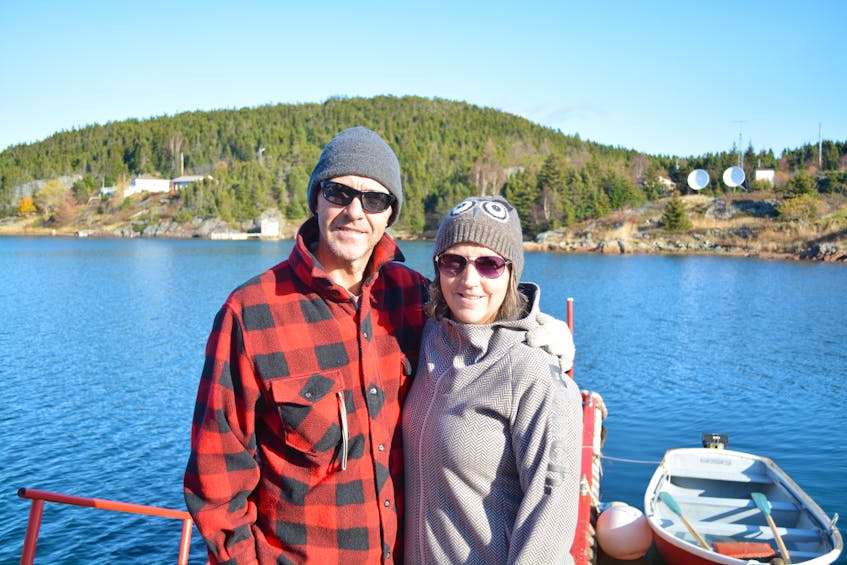 Micheal (left) and Georgina Parsons are committed to staying on at Little Bay Islands. The couple are the only residents left in the community after Dec. 31.