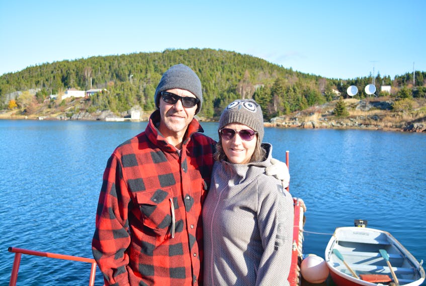 Micheal (left) and Georgina Parsons are committed to staying on at Little Bay Islands. The couple are the only residents left in the community after Dec. 31.