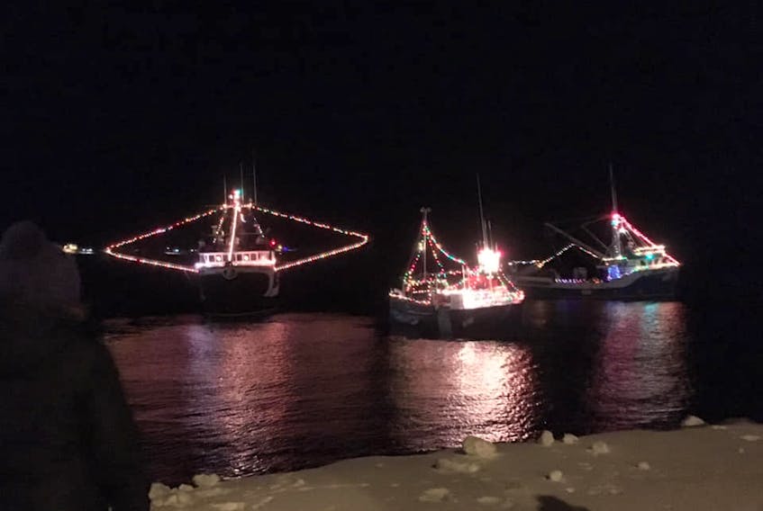 The third annual boat lighting in Port au Choix is set to take place, weather permitting, 6:30 p.m. on Dec. 13. Pictured, courtesy of the Town’s Facebook page, is a photo from 2017.