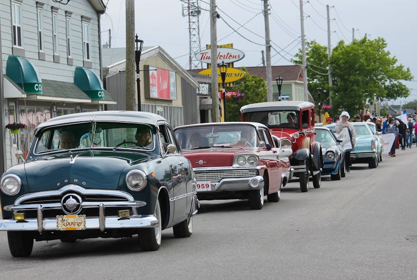It was like a trip down memory lane on Main Street in Stephenville last week as vehicles from years past took part in the parade to kick off Friendly Invasion events in Stephenville taking place through July and August. FRANK GALE/ THE WESTERN STAR