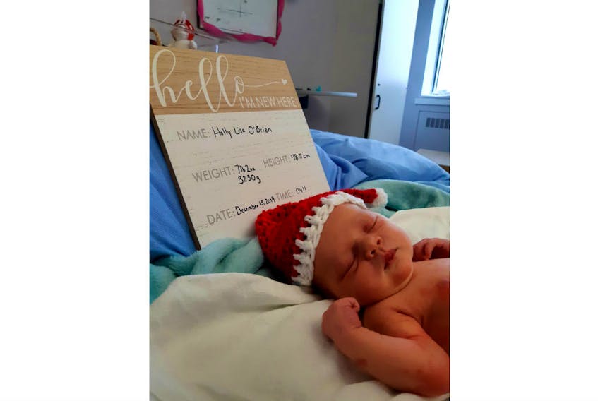 Holly Lisa O’Brien was born in Fredericton, N.B. on Dec. 13, turning a day her family normally marked with sadness into one of joy.