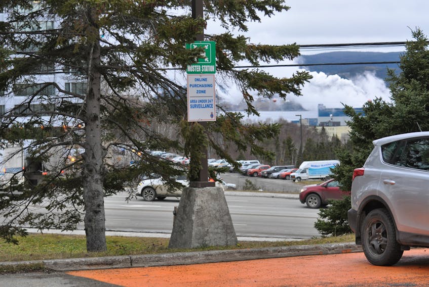 The RNC in Corner Brook has set up its ‘safe zone’ for people making exchanges of online purchase in the lower parking lot of the detachment.