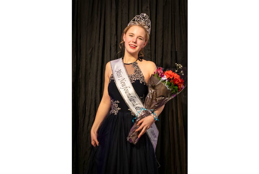 Claire Hulan-Beck of Massey Drive was crowned Miss Newfoundland and Labrador in Harbour Grace on Nov. 3. CONTRIBUTED BY VALERIE KNIGHT