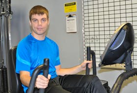 Brandon Park works out at the YMCA of Western NL Humber Community in Corner Brook. He’s training in preparation to represent Team Newfoundland and Labrador at the  2020 Special Olympics Canada Winter Games in Thunder Bay, Ont.