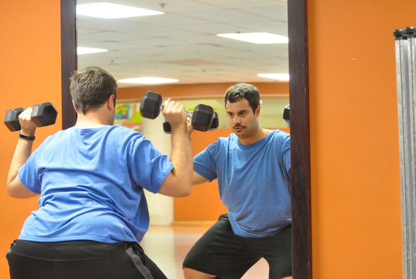 Corner Brook Special Olympian Philip Beales has been focusing on working out and eating healthy as he trains for the 2020 Special Olympics Canada Winter Games that will be held in Thunder Bay, Ont. in February. He’s seen here during one of his workouts at the YMCA of Western NL Humber Community.