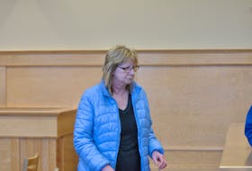 Neila Blanchard leaves the Supreme Court of Newfoundland and Labrador in Corner Brook at the conclusion of her dangerous driving causing death trial Thursday. Justice Valerie Marshall will render her decision in the case Dec. 6.