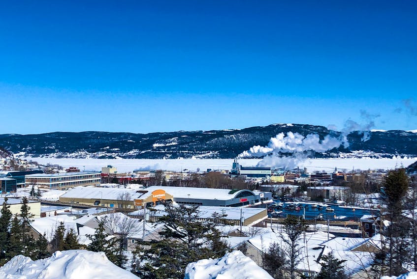 Krista Miller was drawn by the sharp contrast between the stunning blue sky and the pristine white of the snow and ice in Corner Brook, N.L.