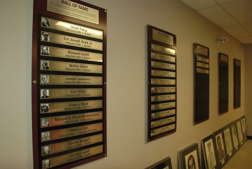 The St. Anthony Recreation Department unveiled five new plaques, listing all of its Hall of Fame inductees.