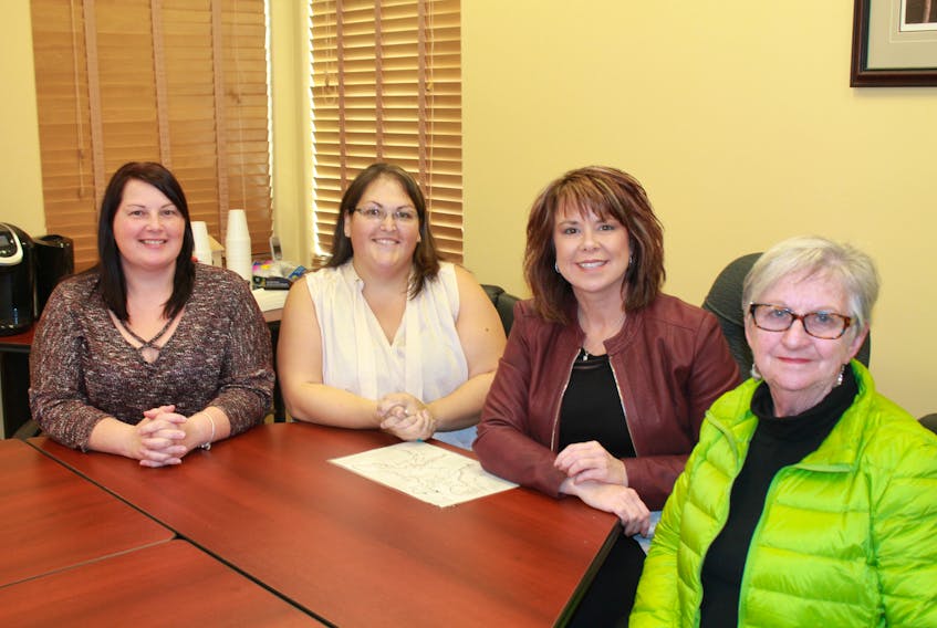On the eastern side of the Northern Peninsula, all the mayors are women. From left to right, Conche mayor Charlene McGrath, Englee mayor Stephanie Fillier, Roddickton-Bide Arm mayor Sheila Fitzgerald, and Main Brook mayor Barb Genge. Submitted photo