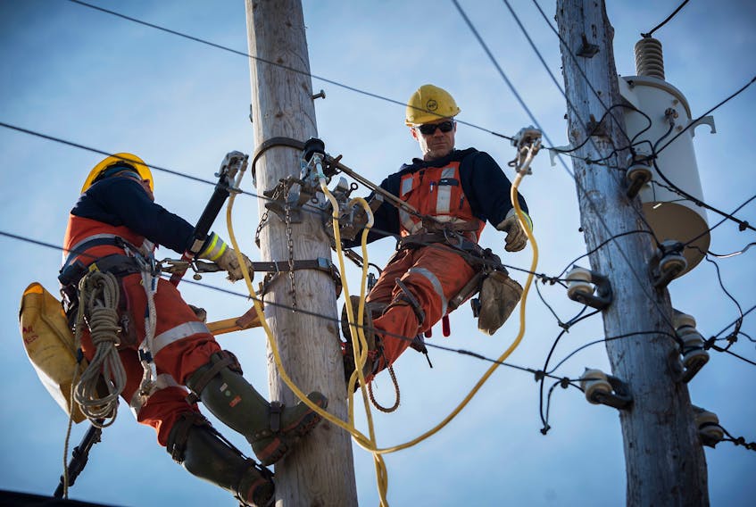 Photo of some Nova Scotia Power linemen in action. 
(for file photo use)
Contributed Photo