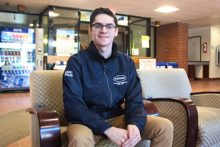 St. F.X. student Alex LeBlanc, from Antigonish, is the co-chair of the organizing committee for this year’s Nova Scotia Secondary School Association (NSSSA) provincial conference. The conference is titled Synergy 2019 and will take place at St. F.X., from May 16 to 19.