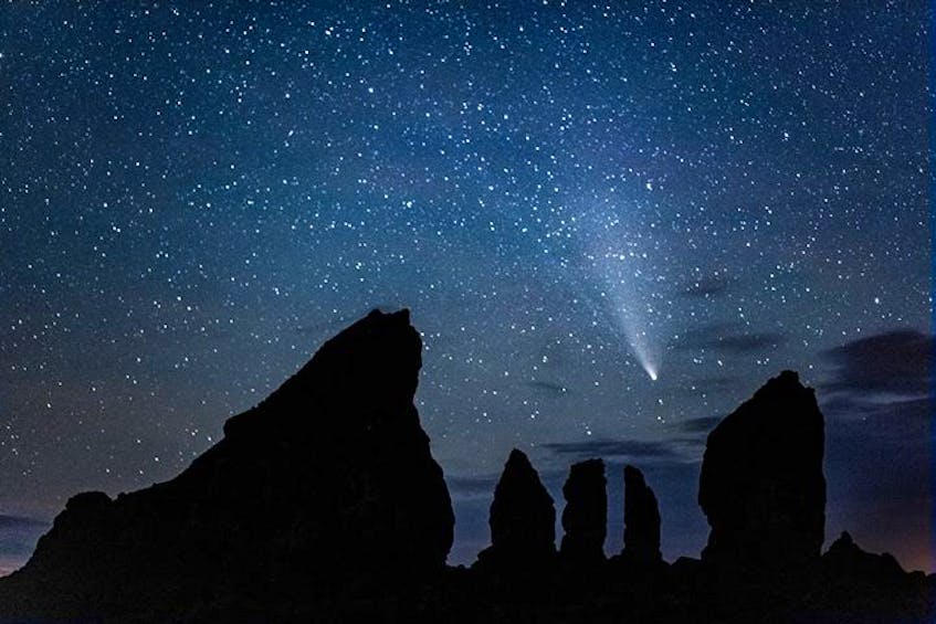 Barry Burgess was up early Monday morning to bid farewell to comet Neowise at Cape Split, N.S. This is one of the last times we can clearly view and photograph the comet as it rapidly fades from view to loop around our star. See you in 6,000 years, Neo!