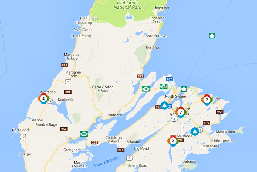 High Winds have knocked out power for over 1,500 Nova Scotia Power customers in Cape Breton.
