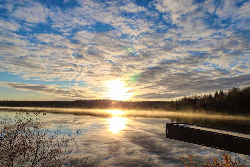 I don't wake up early enough to appreciate sunrises, but Devon Dixon was up and about when he took this photo of a stunning sunrise in Marion Bridge, N.S. The perfect reflection of clouds on the still water fills me with calm; I hope it does the same for you as we power through the last months of this tumultuous year. Thank you for sharing, Devon.