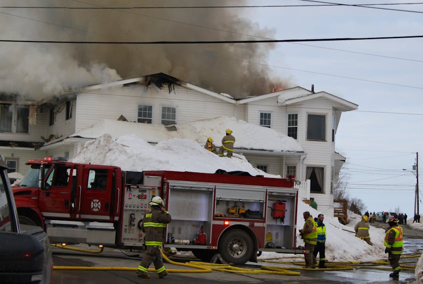 Baie View Manor was destroyed by a fire on April 6. The 21 residents at the Manor were quickly evacuated safely.