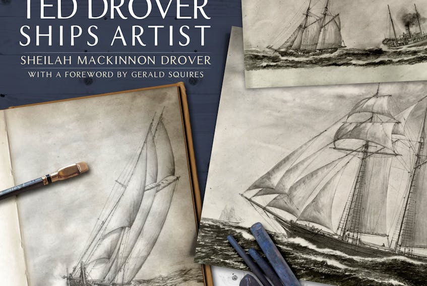 Cover of MacKinnon Drover’s book Ted Drover: Ships Artist.