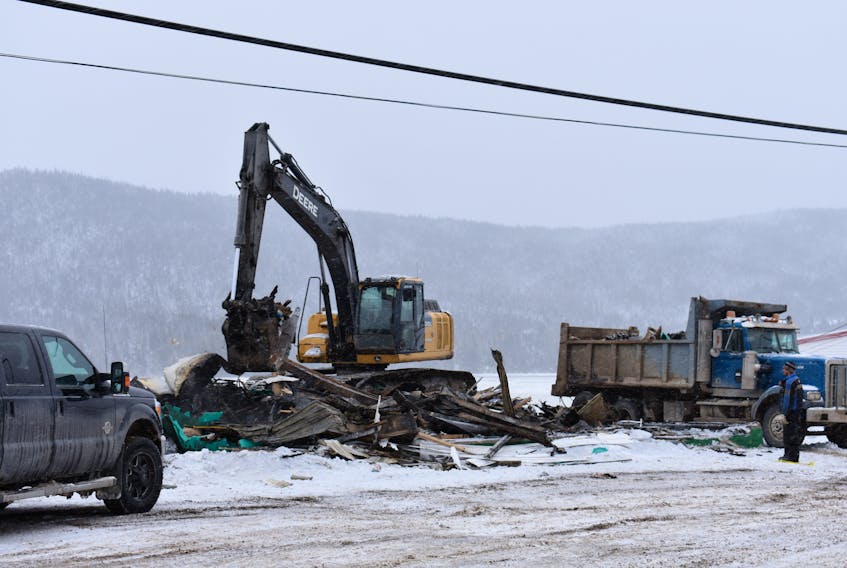 The Baie Verte Green Depot site has now been cleared following the destruction of the recycling facility during a fire Jan. 8.