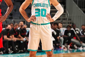 Nate Darling of Bedford made his NBA debut with the Charlotte Hornets during a pre-season game against the Toronto Raptors on Saturday.