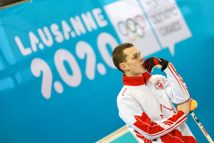 Torbay's Nathan Young is contemplating the possibility of a medal win at the World Youth Olympic Games. — World Curling Federation photo