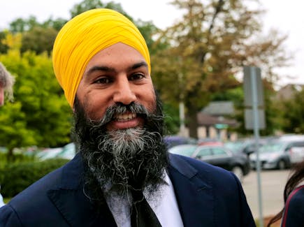 New Democratic Party leader Jagmeet Singh, shown in a file photo during the October election campaign, has said he wants a lengthy debate on the new NAFTA trade deal with Mexico and the United States.